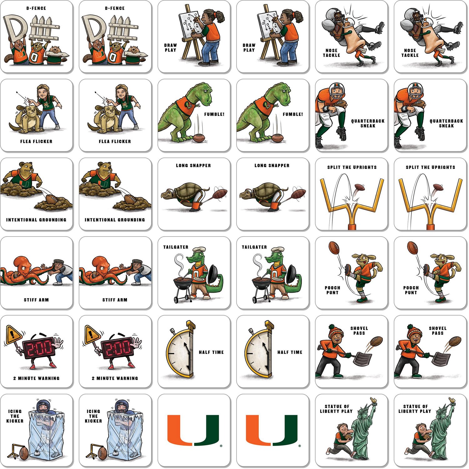 YouTheFan University of Miami Memory Match Game - view number 2