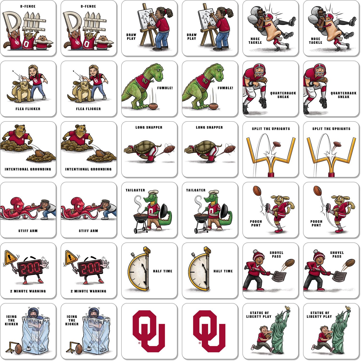 YouTheFan University of Oklahoma Memory Match Game - view number 2