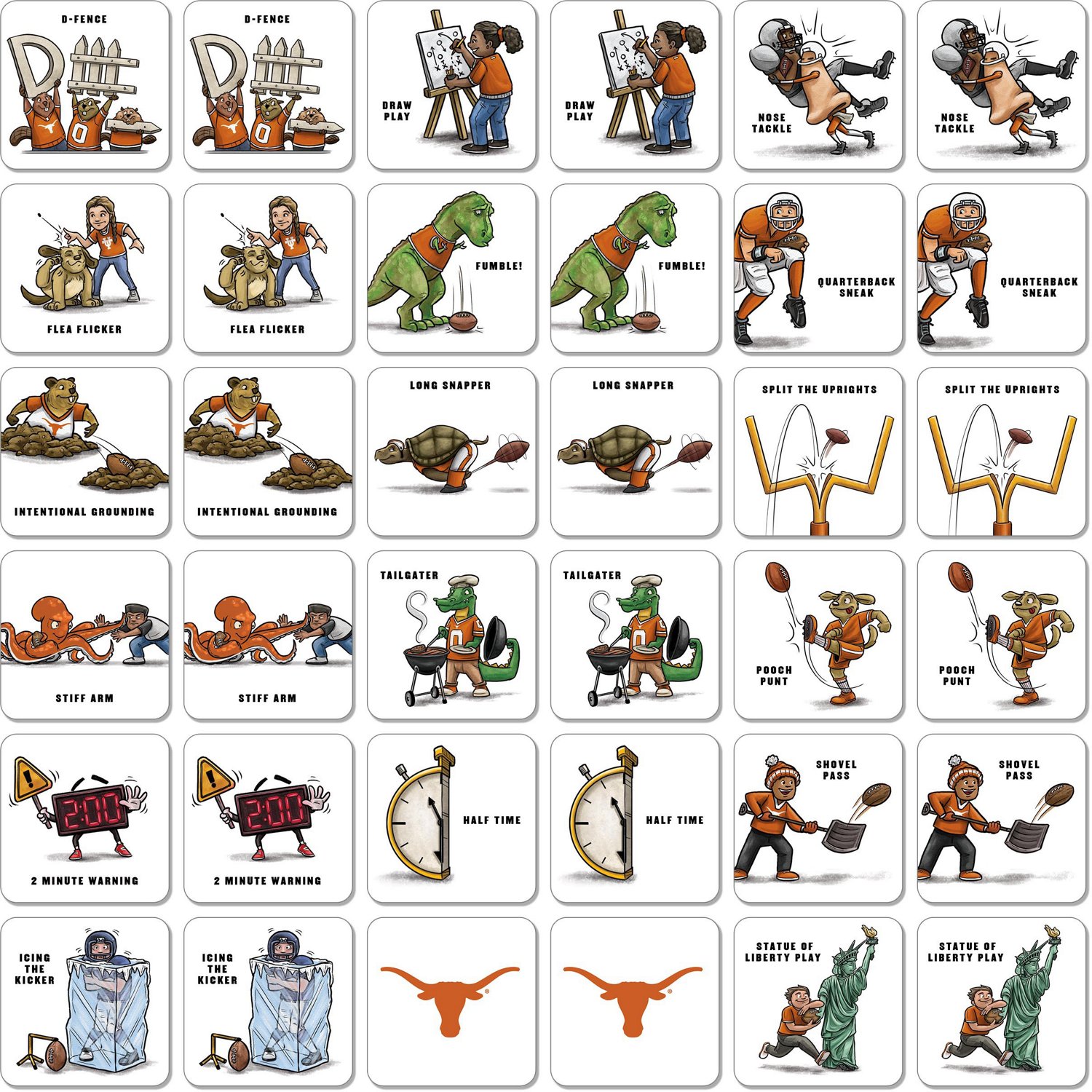 YouTheFan University of Texas Memory Match Game