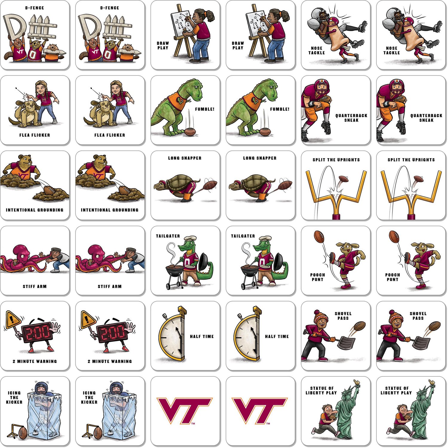 YouTheFan Virginia Tech University Memory Match Game - view number 2