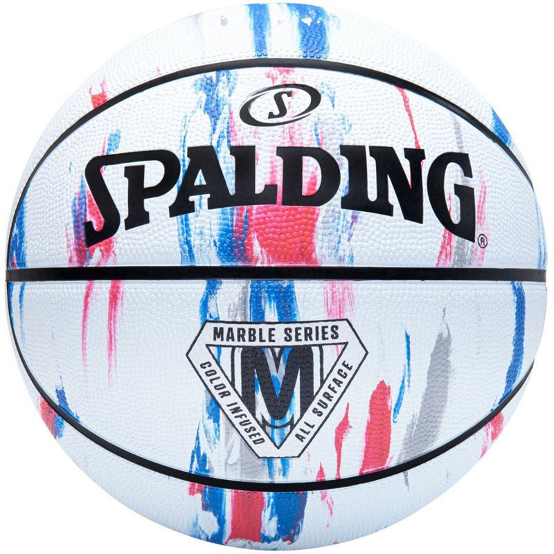 Spalding Marble Series 29.5 in Basketball Red/Blue - Basketball Accessories at Academy Sports