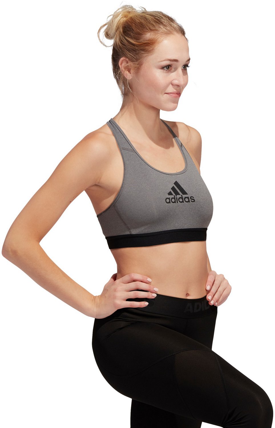 Adidas Women's AlphaSkin Racerback Medium-Support Sports Bra Size Small