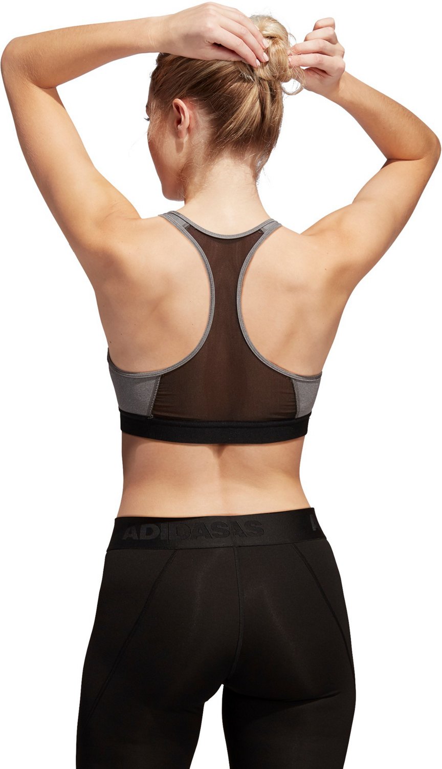 adidas Women's Don't Rest Alphaskin Medium Support Racerback Sports Bra                                                          - view number 2