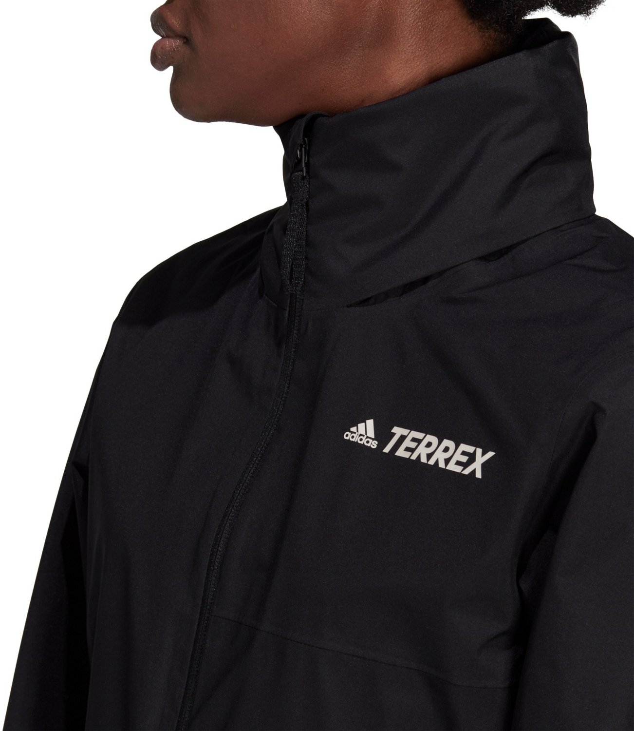 adidas Women's Terrex RAIN.RDY Primegreen 2Layer Rain Jacket Academy