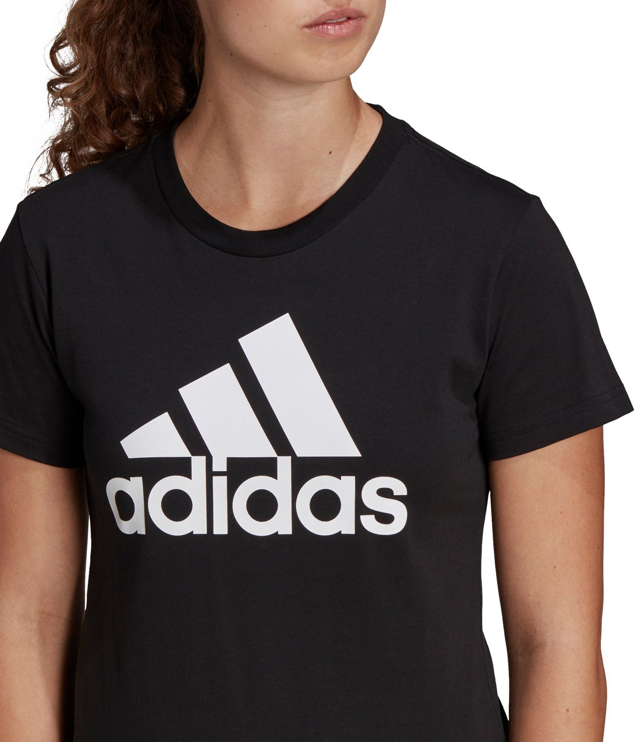 adidas Women's Loungewear Ess Logo Short Sleeve T-shirt                                                                          - view number 3