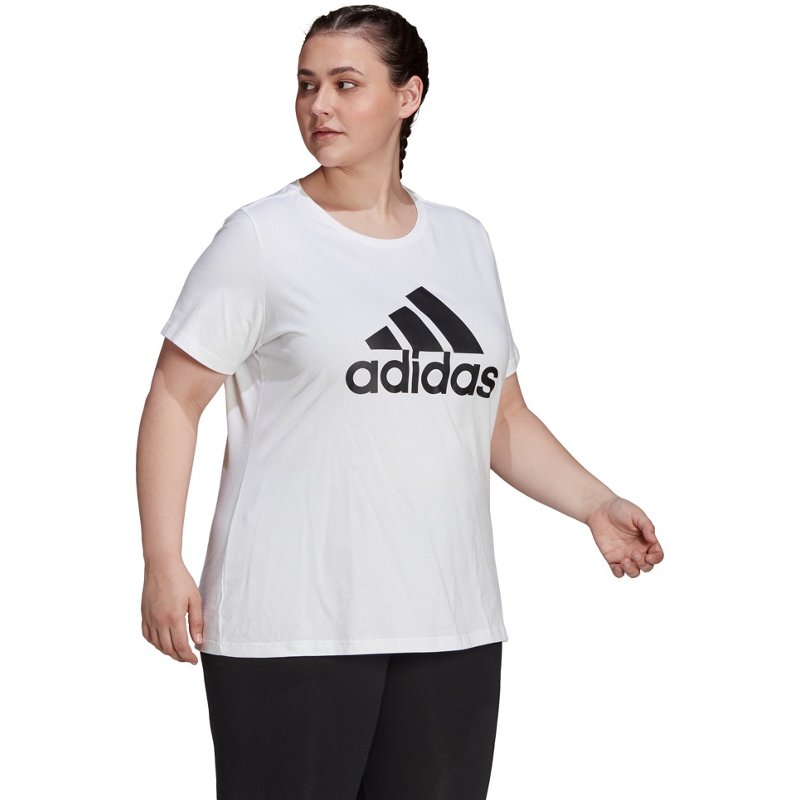 adidas Women's Plus INC BL Badge Of Sport Short Sleeve T-Shirt White, 1X - Women's Athletic Performance Tops at Academy Sports product image