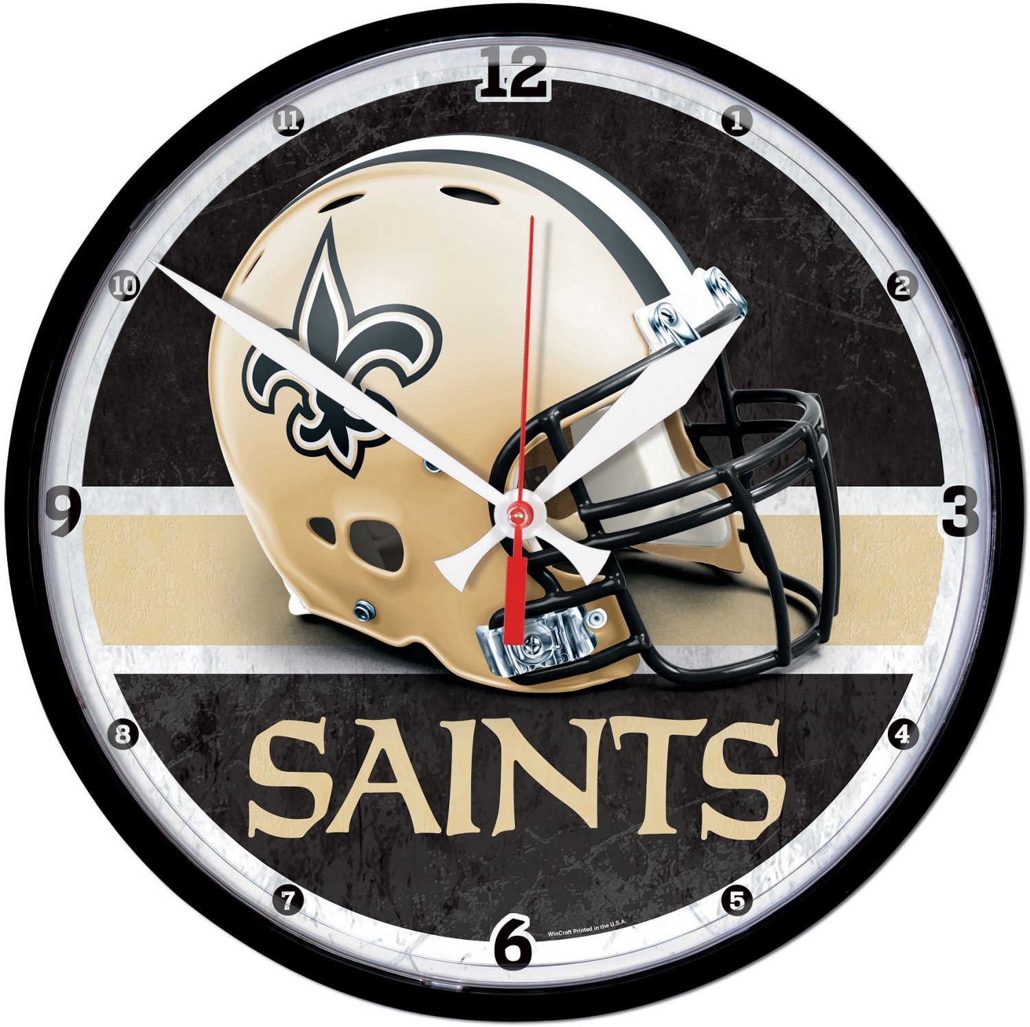 New Orleans Saints Round Wall Clock~NEW~NFL GEAR