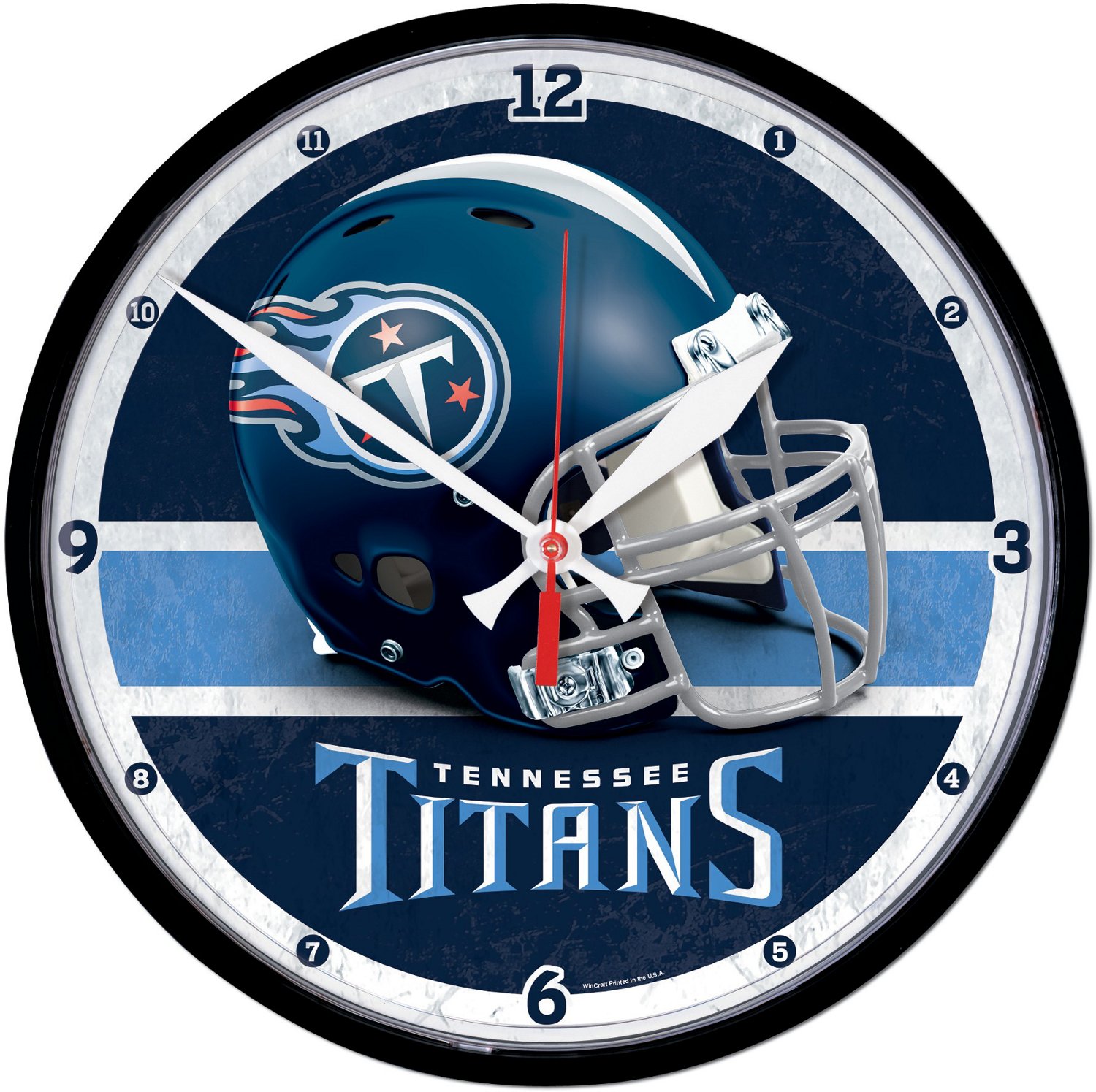 WinCraft Tennessee Titans 12.75 in Round Wall Clock