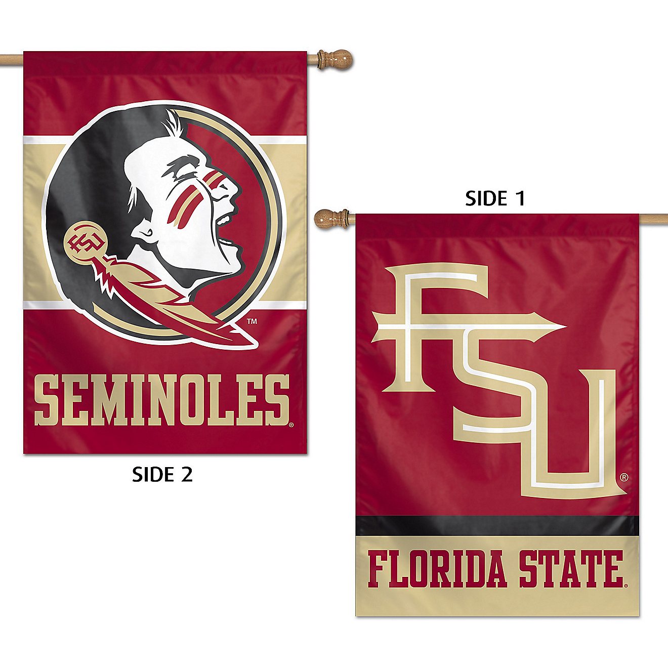 WinCraft Florida State University Vertical 2-Sided 28 in x 40 in Flag                                                            - view number 1