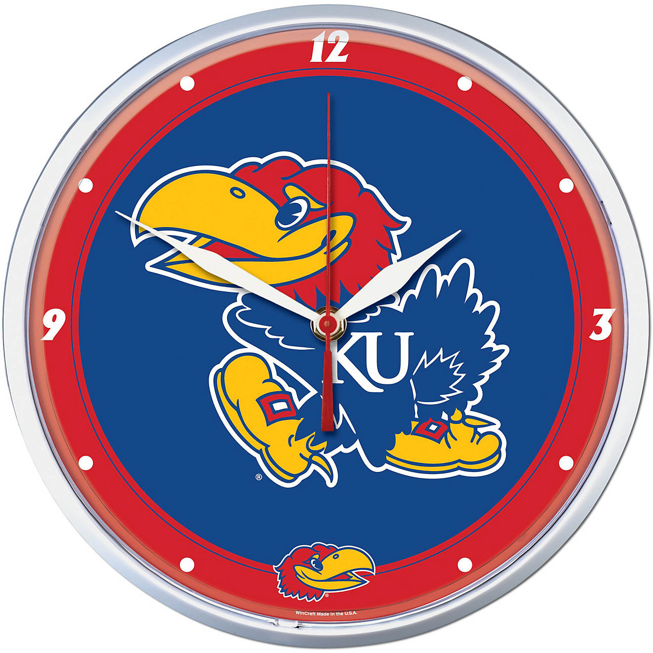 WinCraft University of Kansas 12.75 in Round Wall Clock                                                                          - view number 1