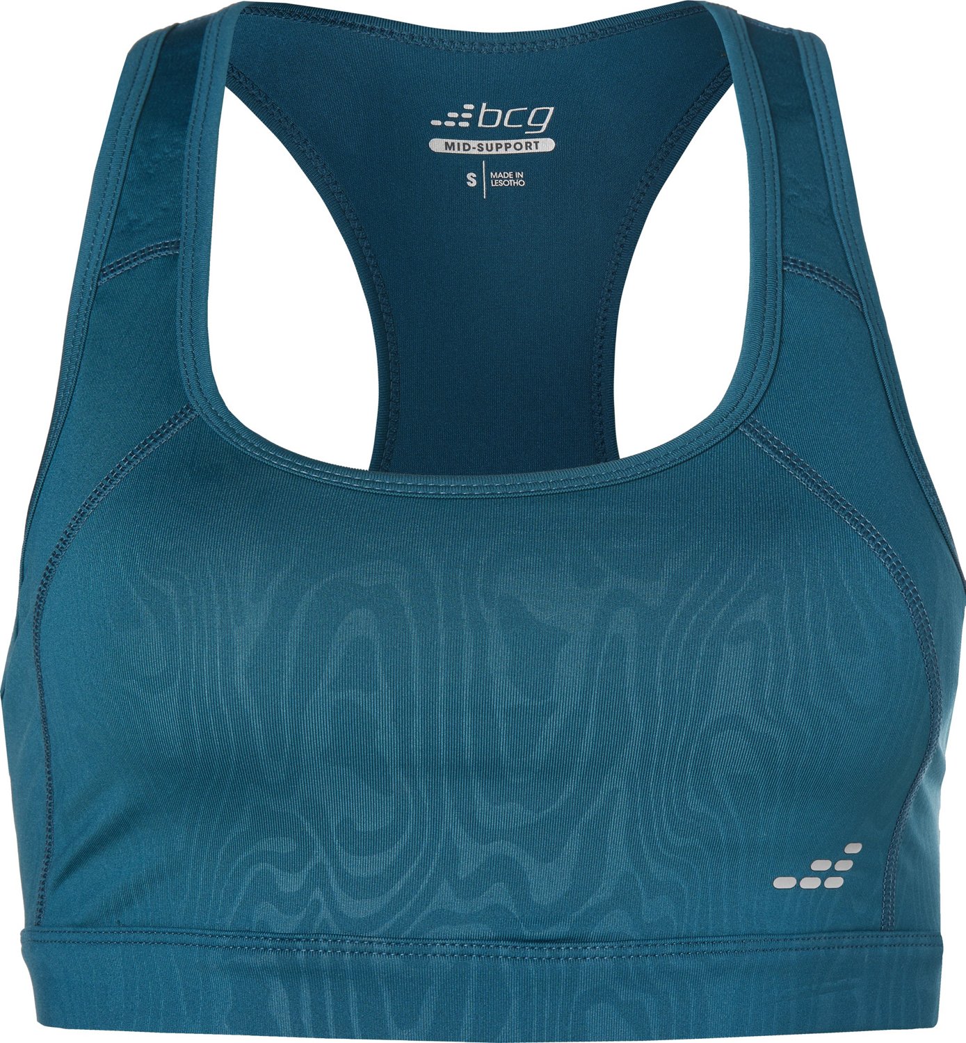 BCG Women's Embossed Medium Support Sports Bra Academy