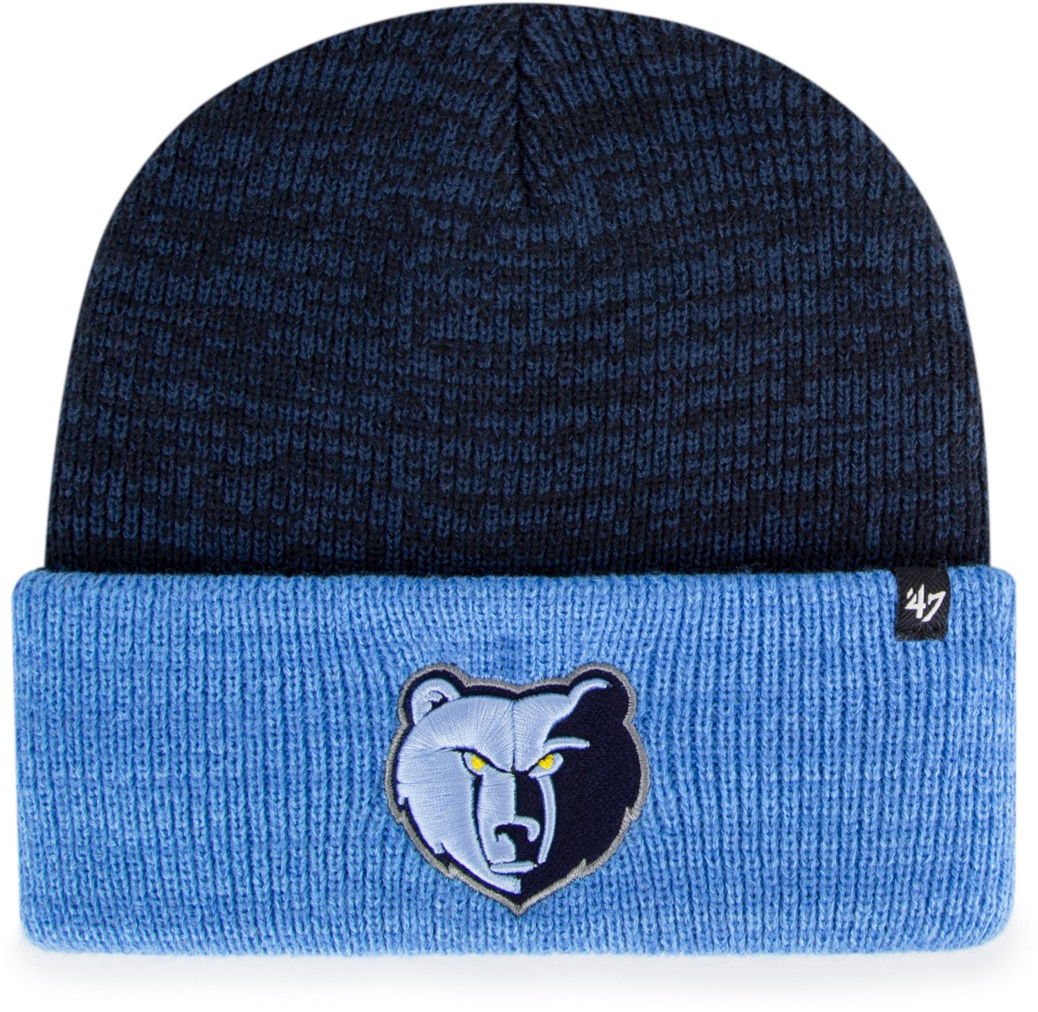 ’47 Memphis Grizzlies 2-Tone Brain Freeze Cuff Knit Cap                                                                        - view number 3