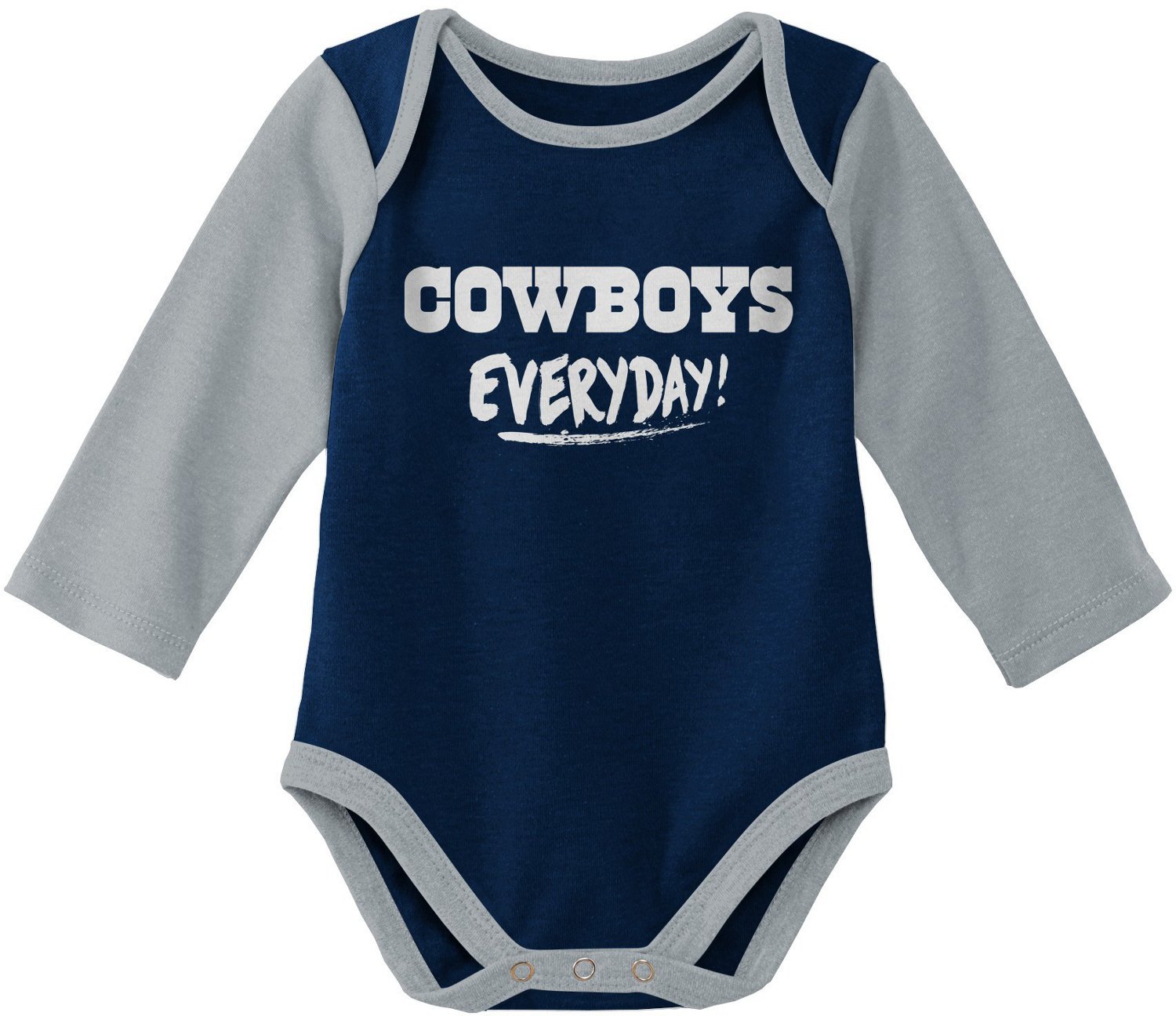 Cowboys Cowboys Navy Blue Baby Festive One Piece Romper Pajamas