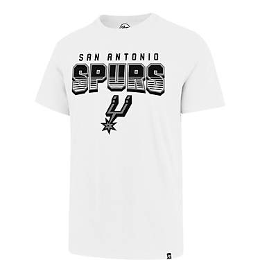 ‘47 Men's San Antonio Spurs Court Press Super Rival Short Sleeve T-shirt                                                      
