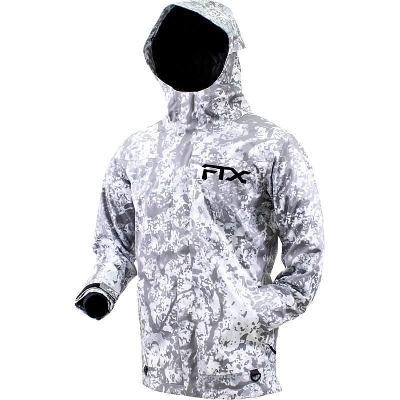 frogg toggs Men's FTX Armor Jacket White/Gray, Medium - Men's Rainwear at Academy Sports