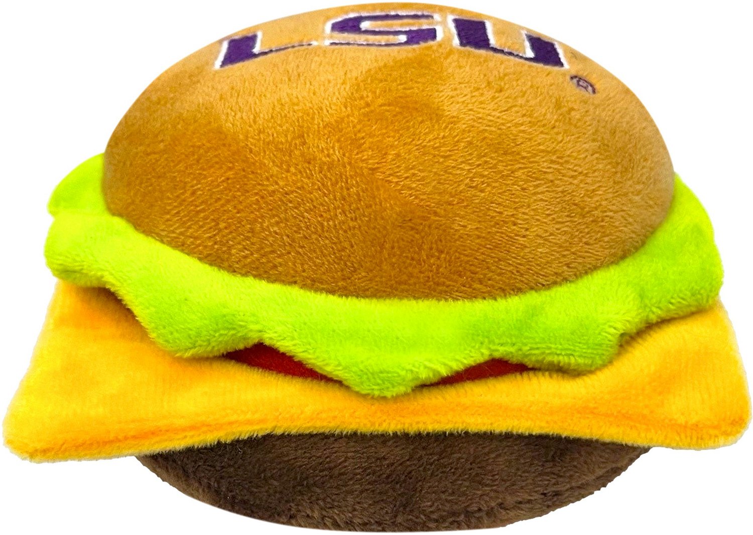 Pets First Louisiana State University Hamburger Dog Toy Academy