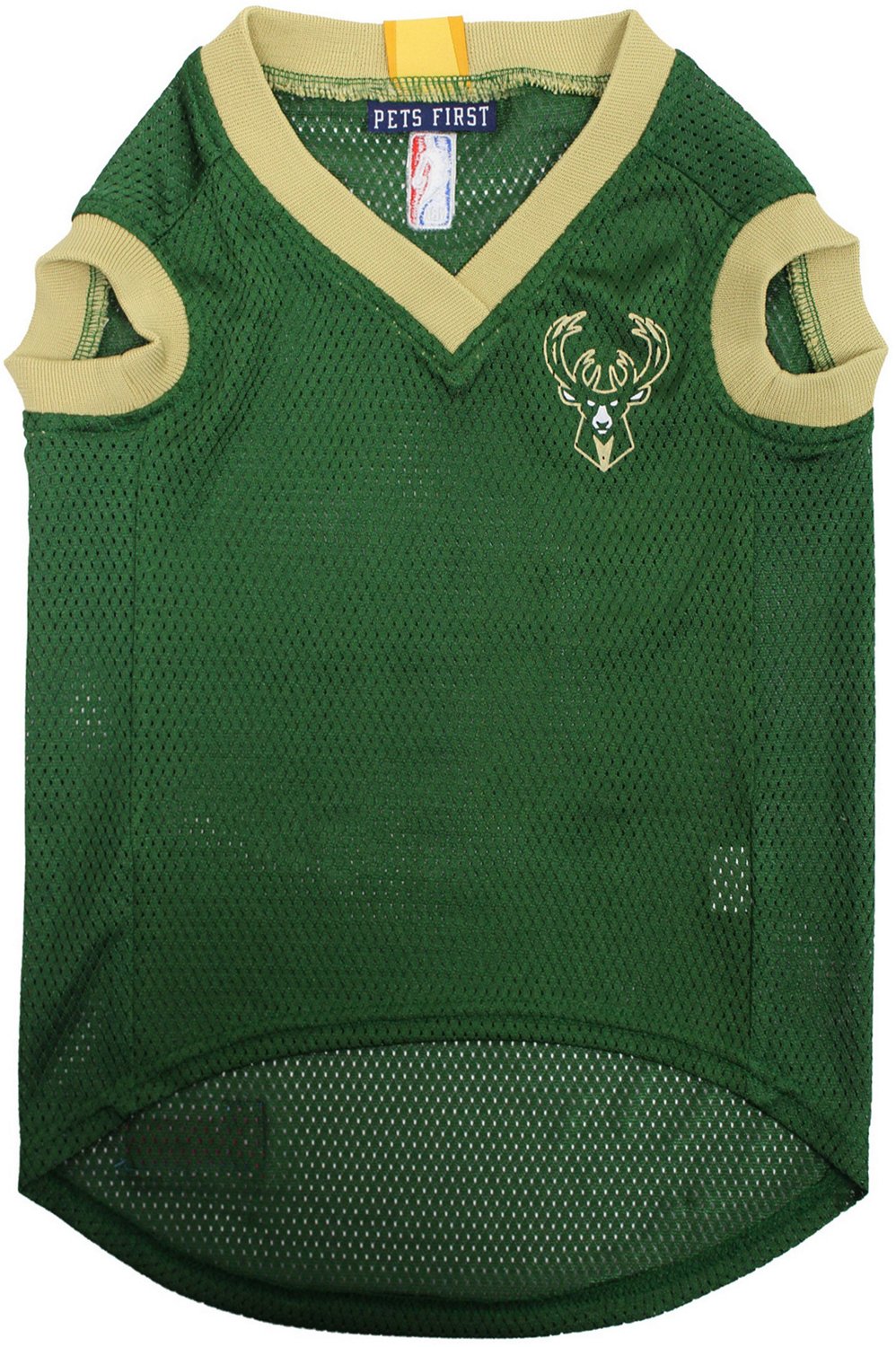 Pets First Milwaukee Bucks Mesh Dog Jersey Academy
