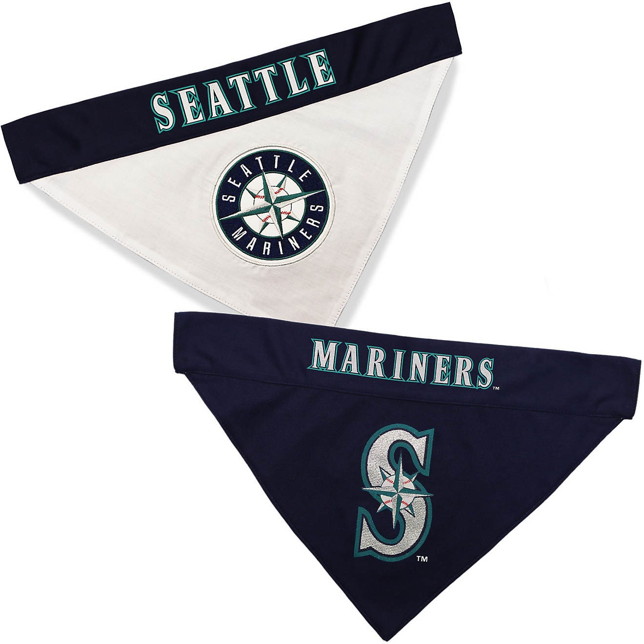 Pets First Seattle Mariners Reversible Dog Bandana                                                                               - view number 1