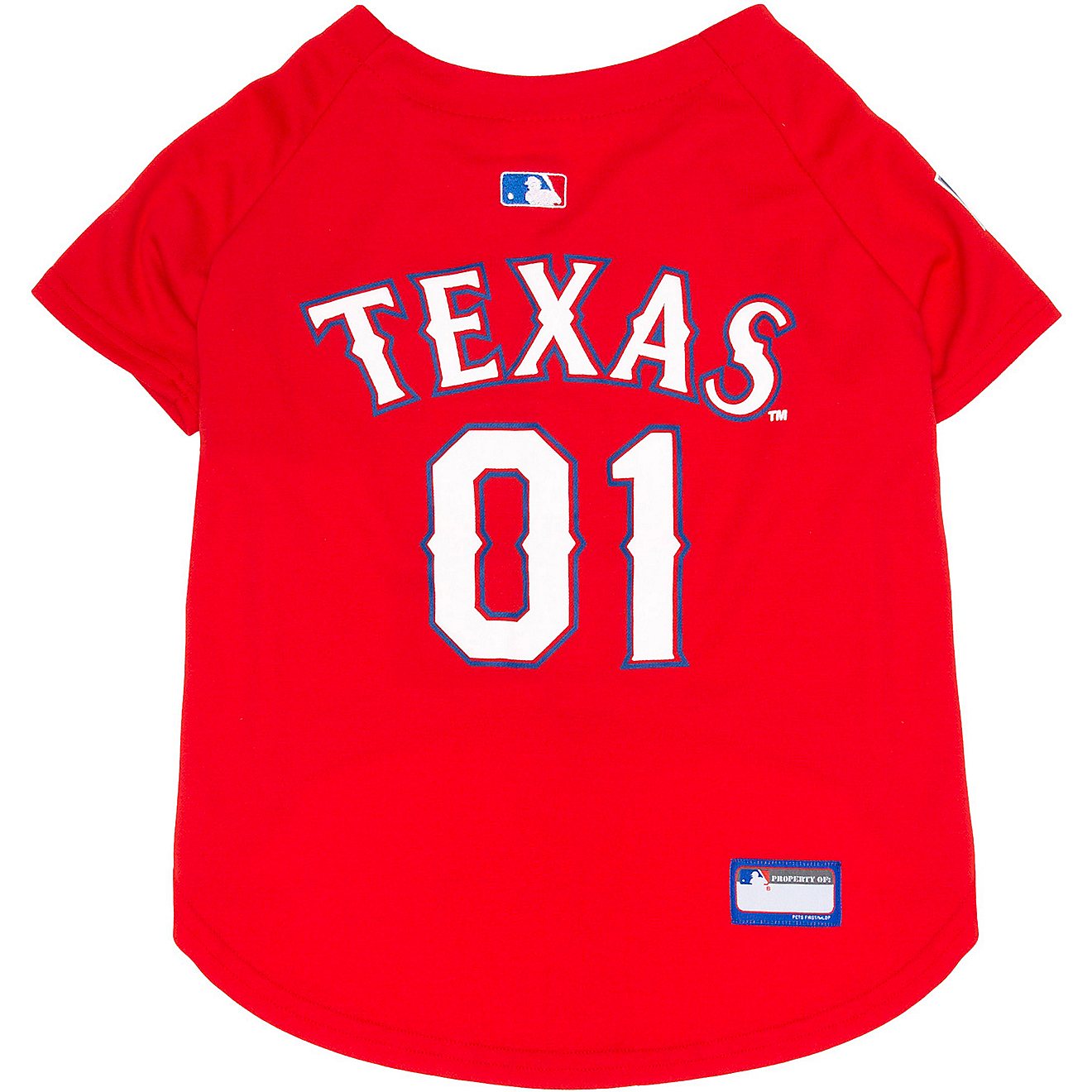 Pets First Texas Rangers Mesh Dog Jersey                                                                                         - view number 2
