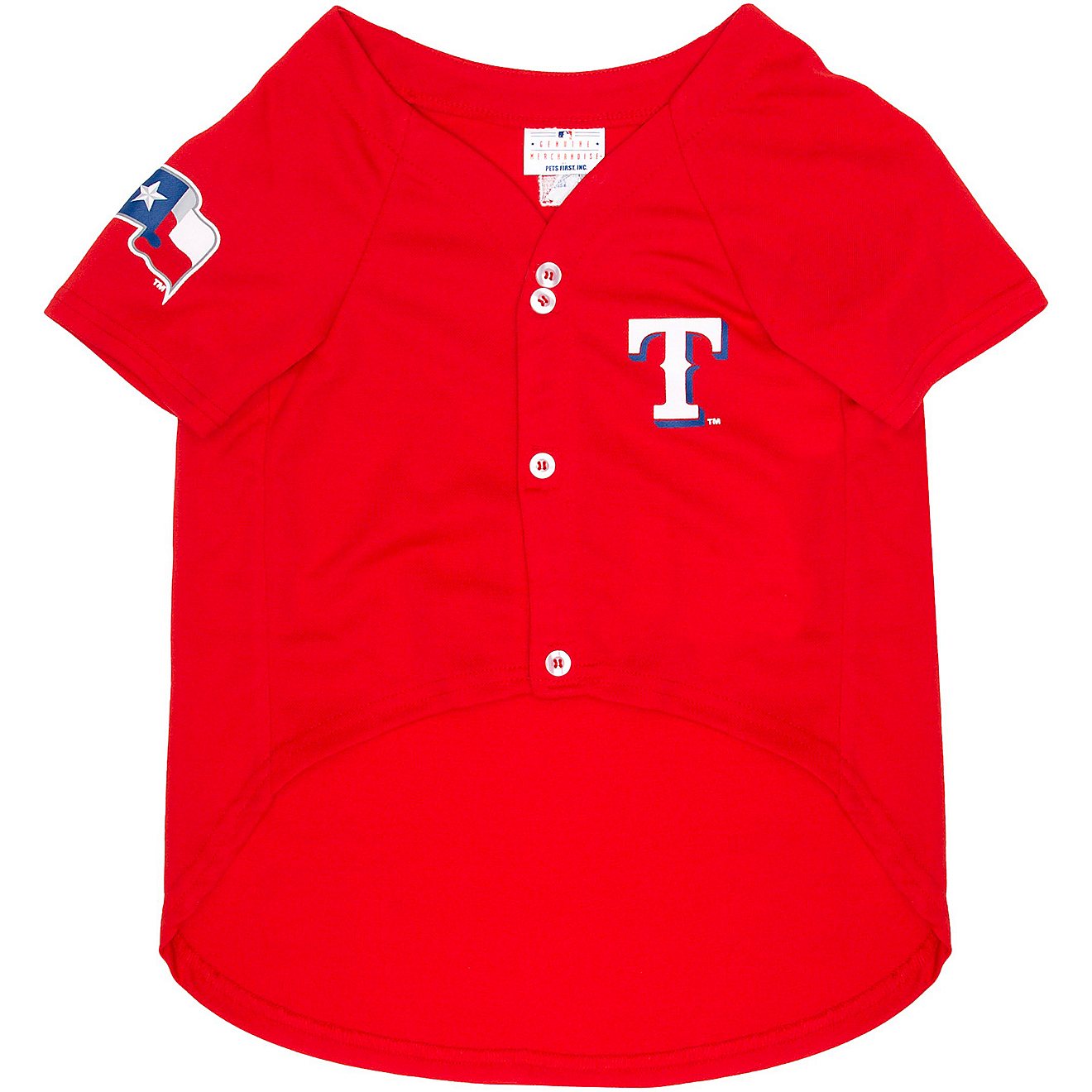 Pets First Texas Rangers Mesh Dog Jersey                                                                                         - view number 1