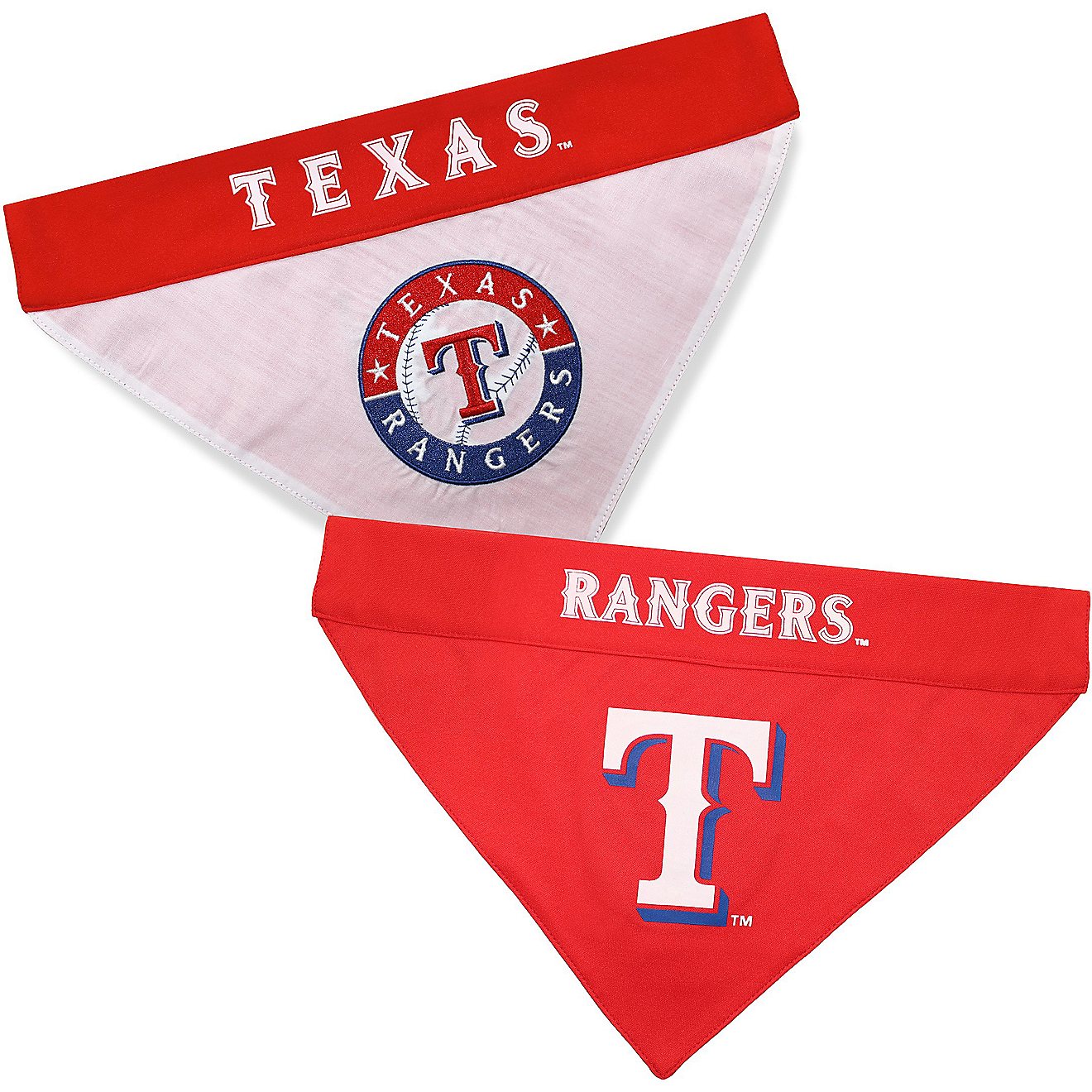 Pets First Texas Rangers Reversible Dog Bandana                                                                                  - view number 1