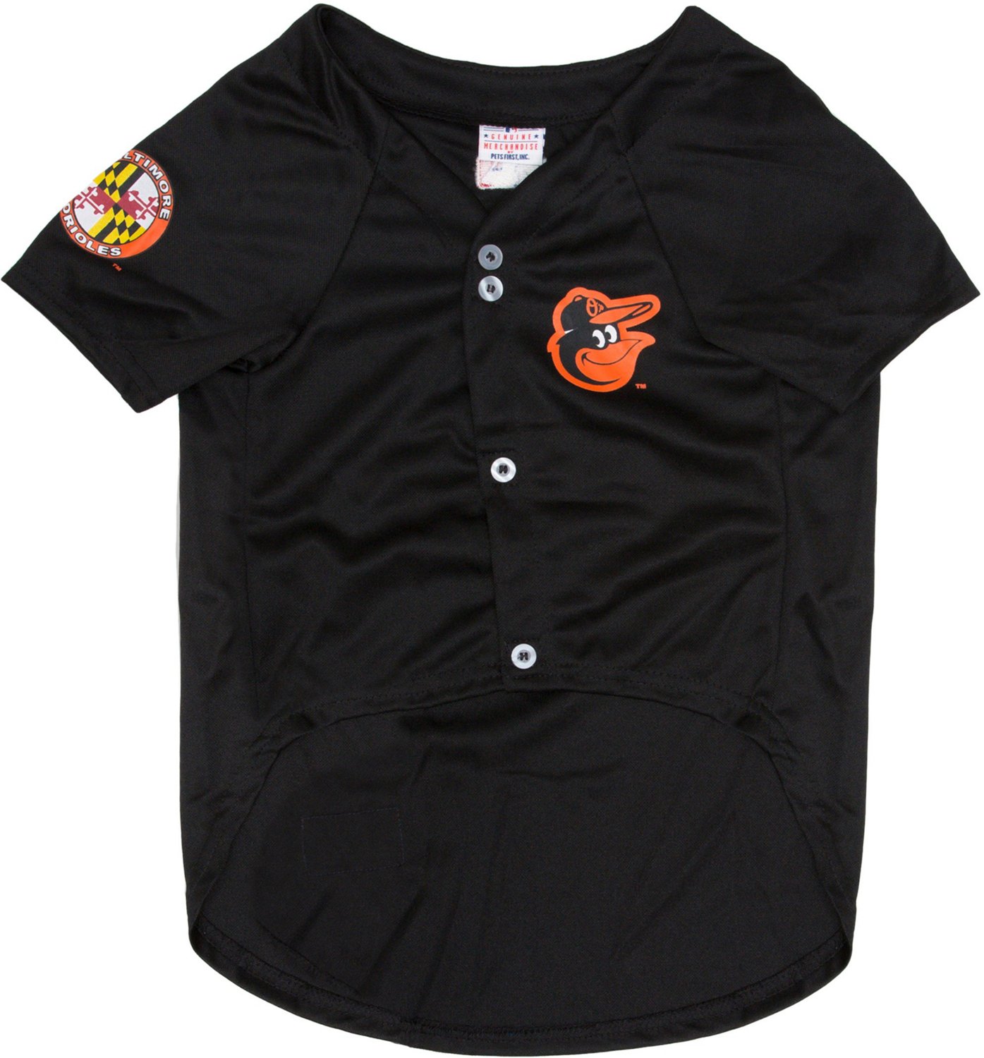 Pets First Baltimore Orioles Ravens Baseball XXL Black Dog Jersey