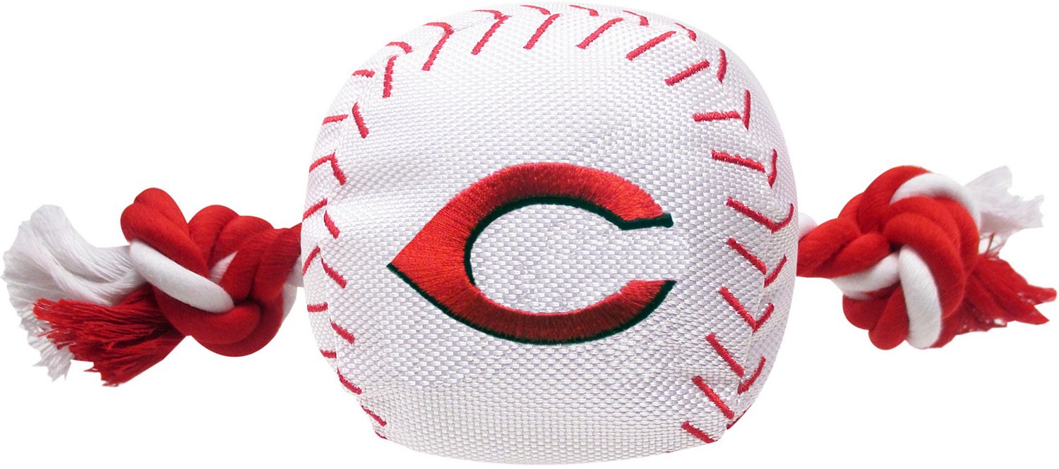 Pets First Cincinnati Reds Nylon Baseball Rope Dog Toy