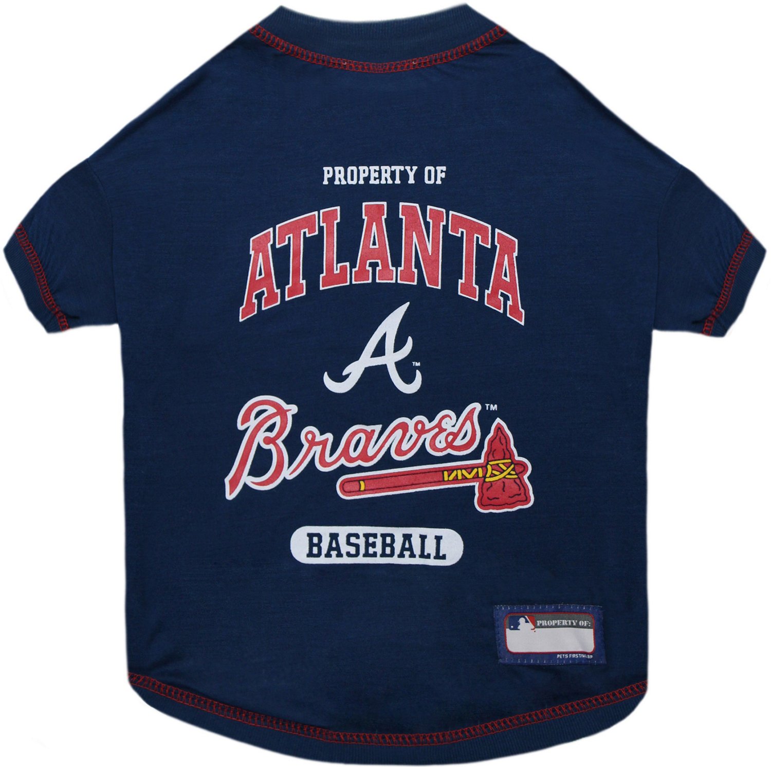 Pets First Atlanta Braves Dog Tshirt Free Shipping at Academy