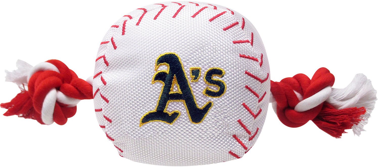 Pets First Oakland Athletics Baseball Rope Dog Toy Academy