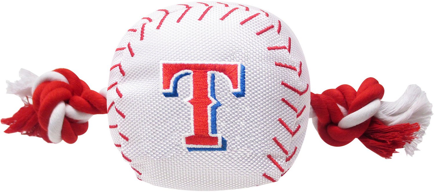 Pets First Texas Rangers Nylon Baseball Rope Dog Toy