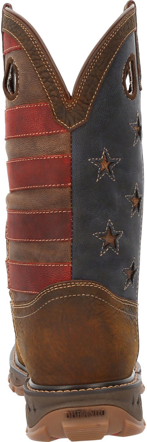 Durango Men's Maverick XP Waterproof Western Flag Composite Toe Work Boots                                                       - view number 4