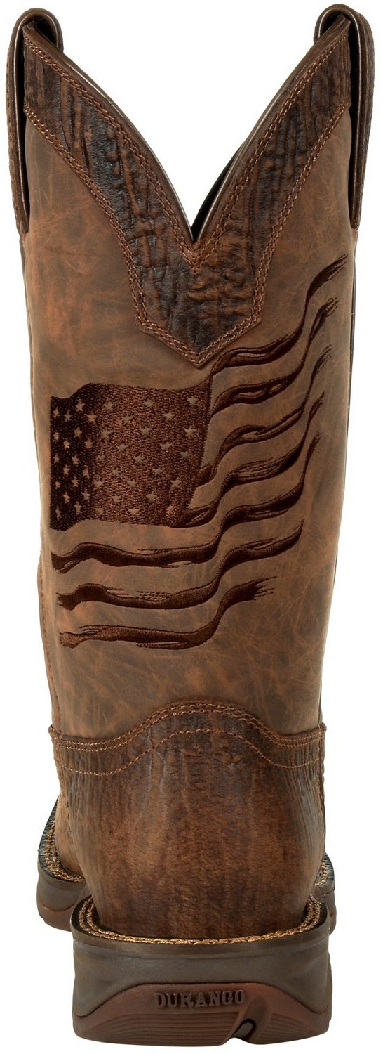 Durango Men's Rebel Distressed Embroidered Flag Western Boots - view number 4