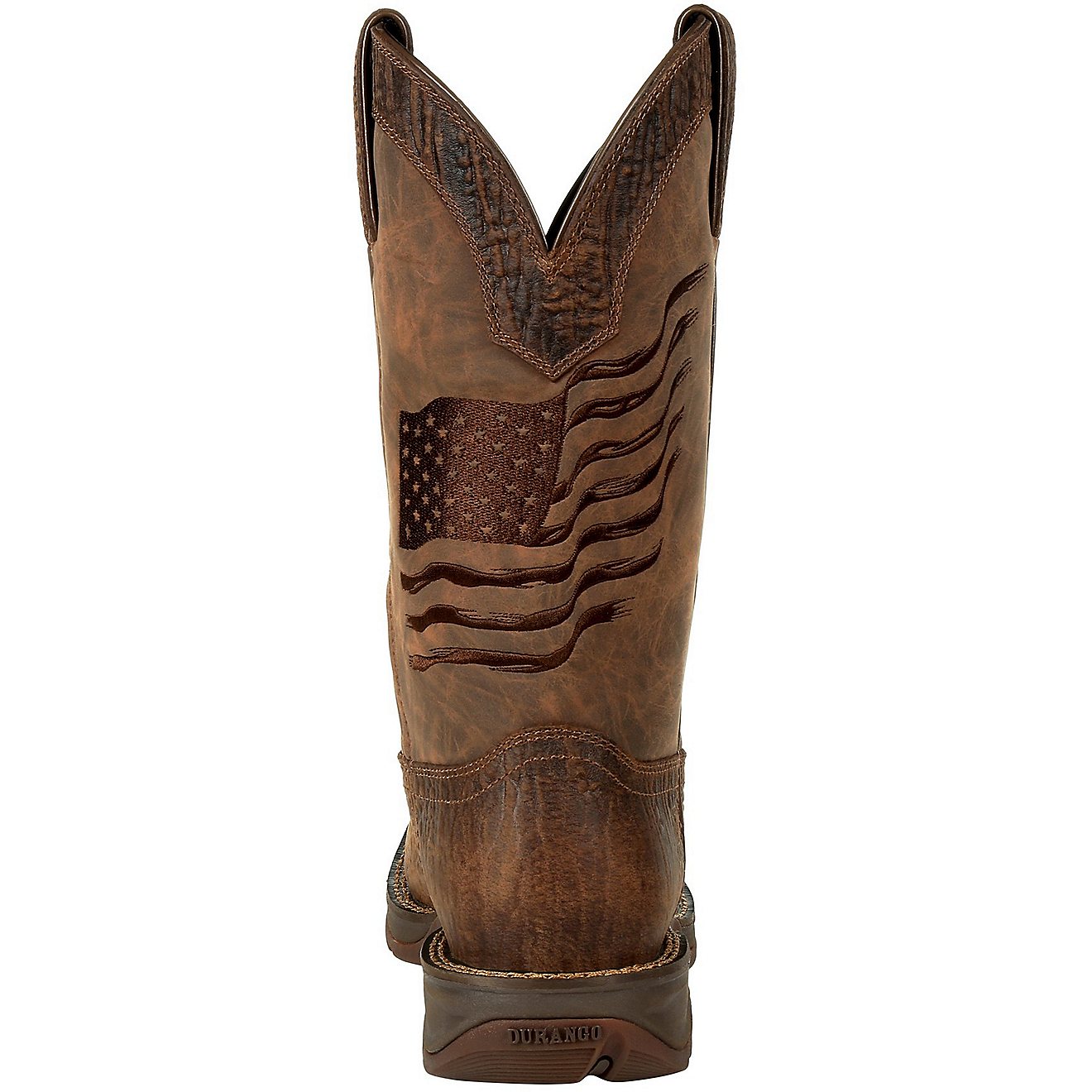 Durango Men's Rebel Distressed Embroidered Flag Western Boots                                                                    - view number 4
