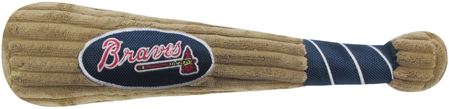Pets First Atlanta Braves Baseball Bat Dog Toy Academy