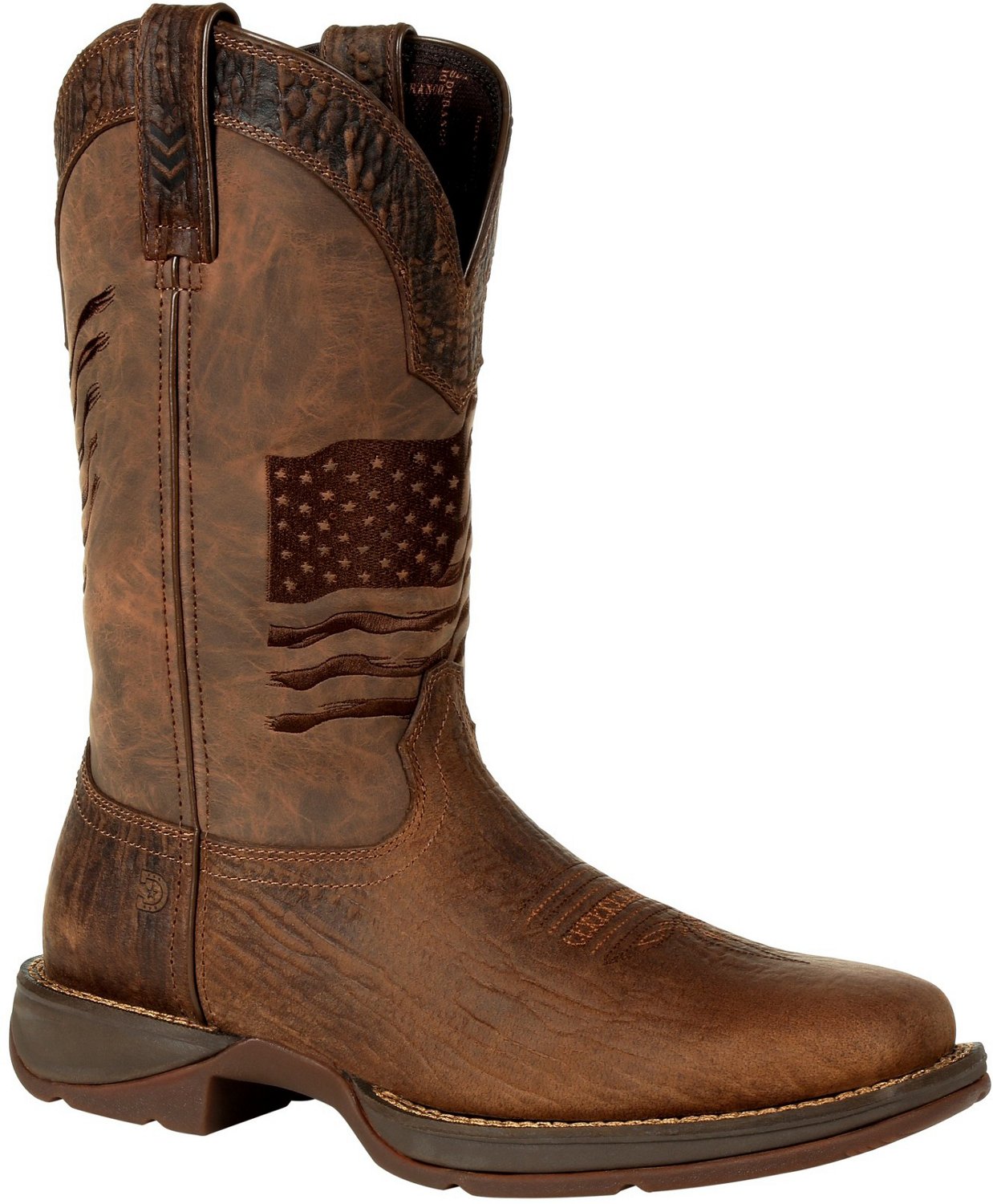 Durango Men's Rebel Distressed Embroidered Flag Western Boots - view number 3