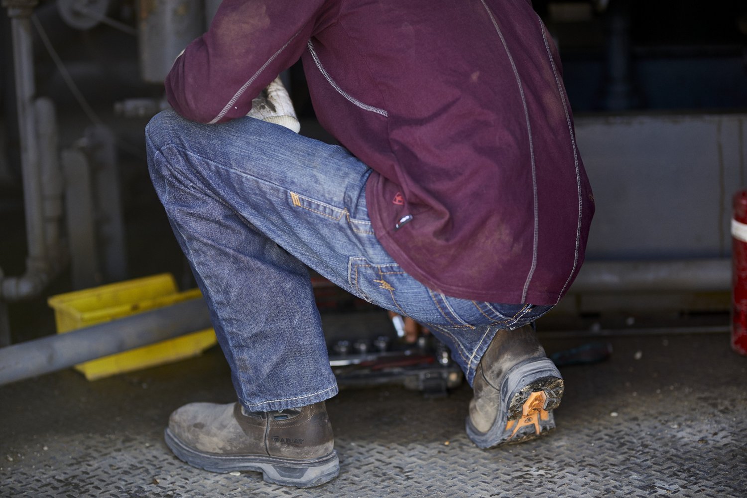 Ariat Men's FR AC Crew Long Sleeve Work Shirt                                                                                    - view number 5