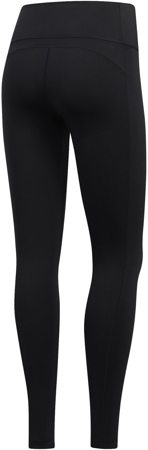 adidas Women's Black/Pink Designed To Move Big Logo Sport Leggings (Plus  Size) - Hibbett