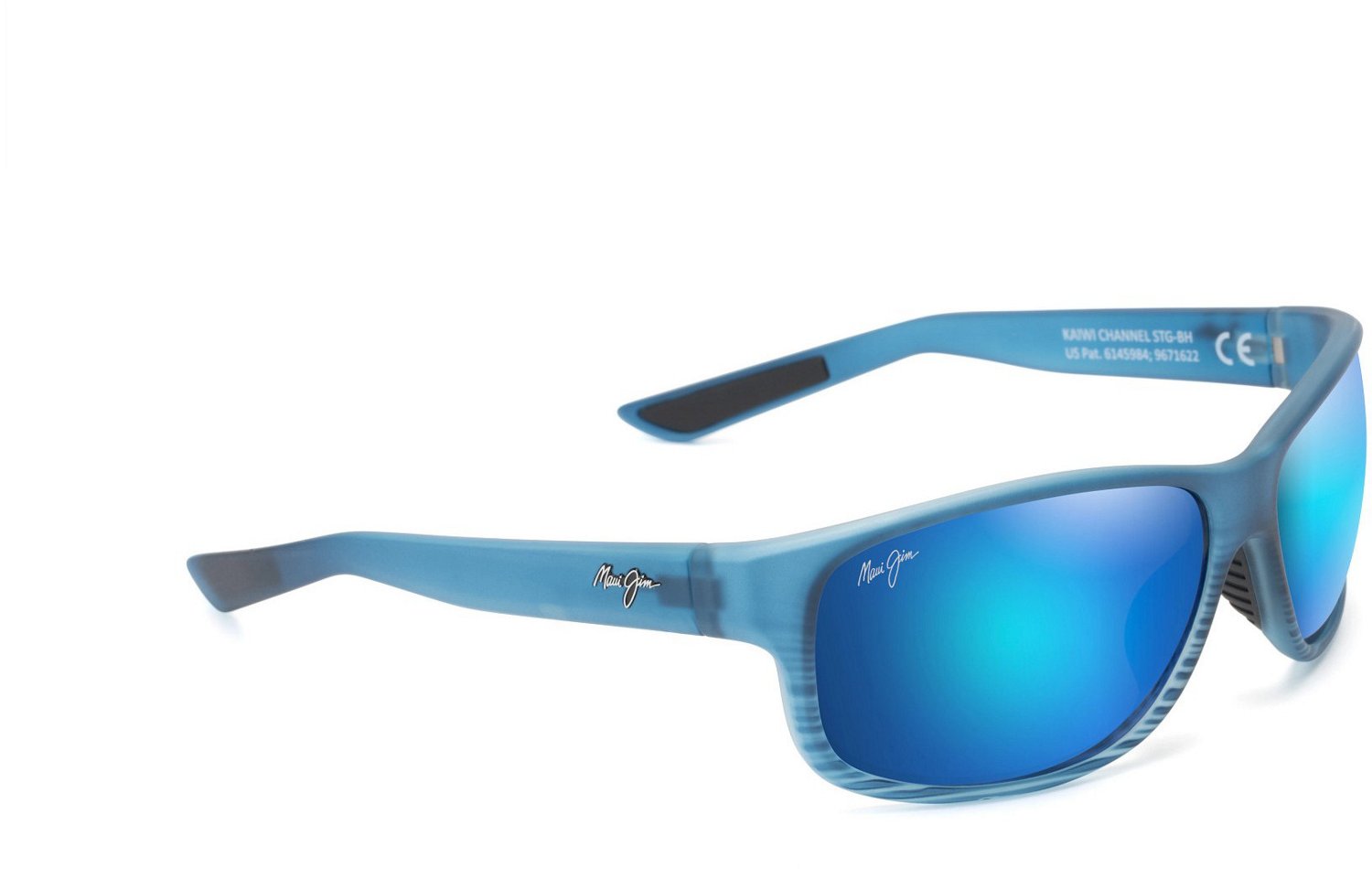 Maui Jim Men's Kaiwi Channel Polarized Wrap Sunglasses                                                                           - view number 2