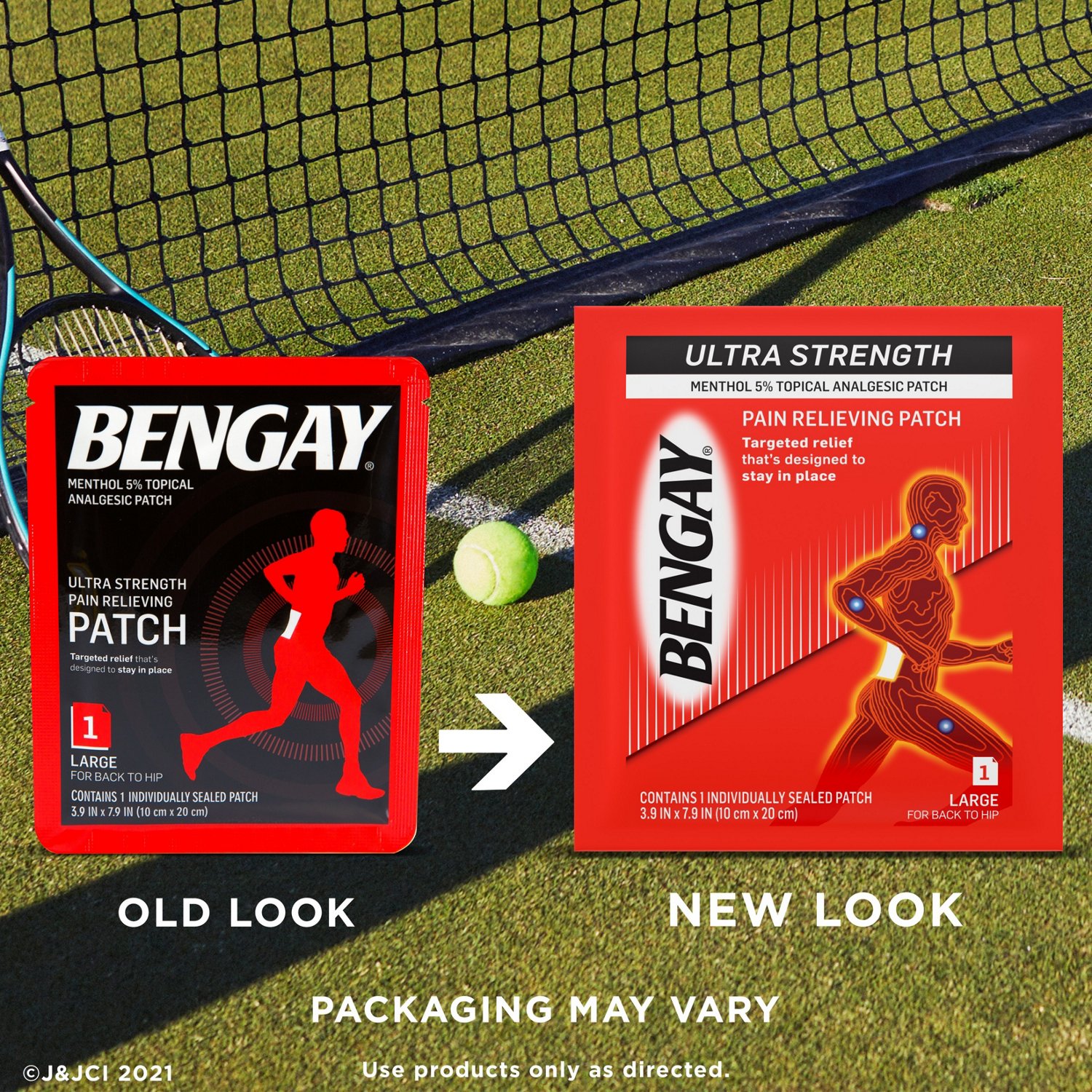 Johnson & Johnson Bengay Ultra Strength Large Pain Relief Patch Academy