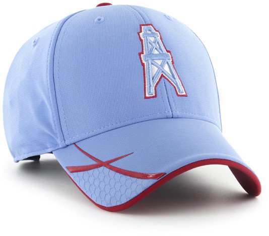 Men's Houston Oilers New Era Light Blue Basic Throwback Low Profile 59FIFTY  Fitted Hat