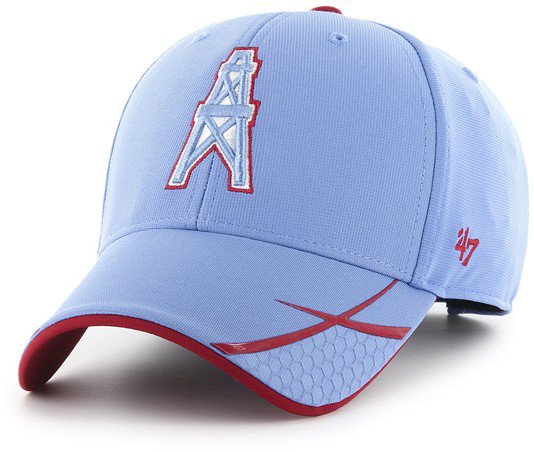 Men's '47 Light Blue Houston Oilers MVP Adjustable Hat