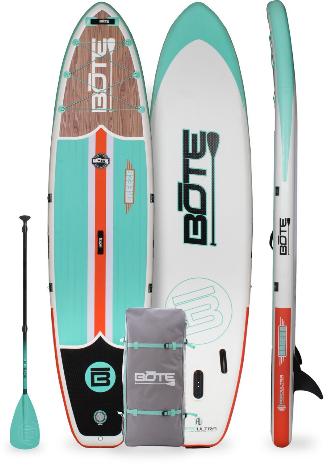 BOTE Breeze Aero 11'6" Classic Teak Inflatable Stand Up Paddle Board