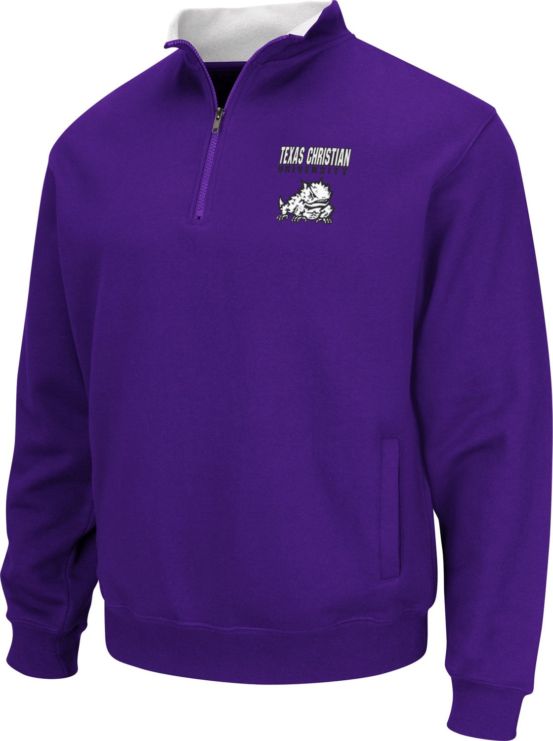 Colosseum Athletics Men's Texas Christian University Walker Fleece 1/4-Zip Pullover
