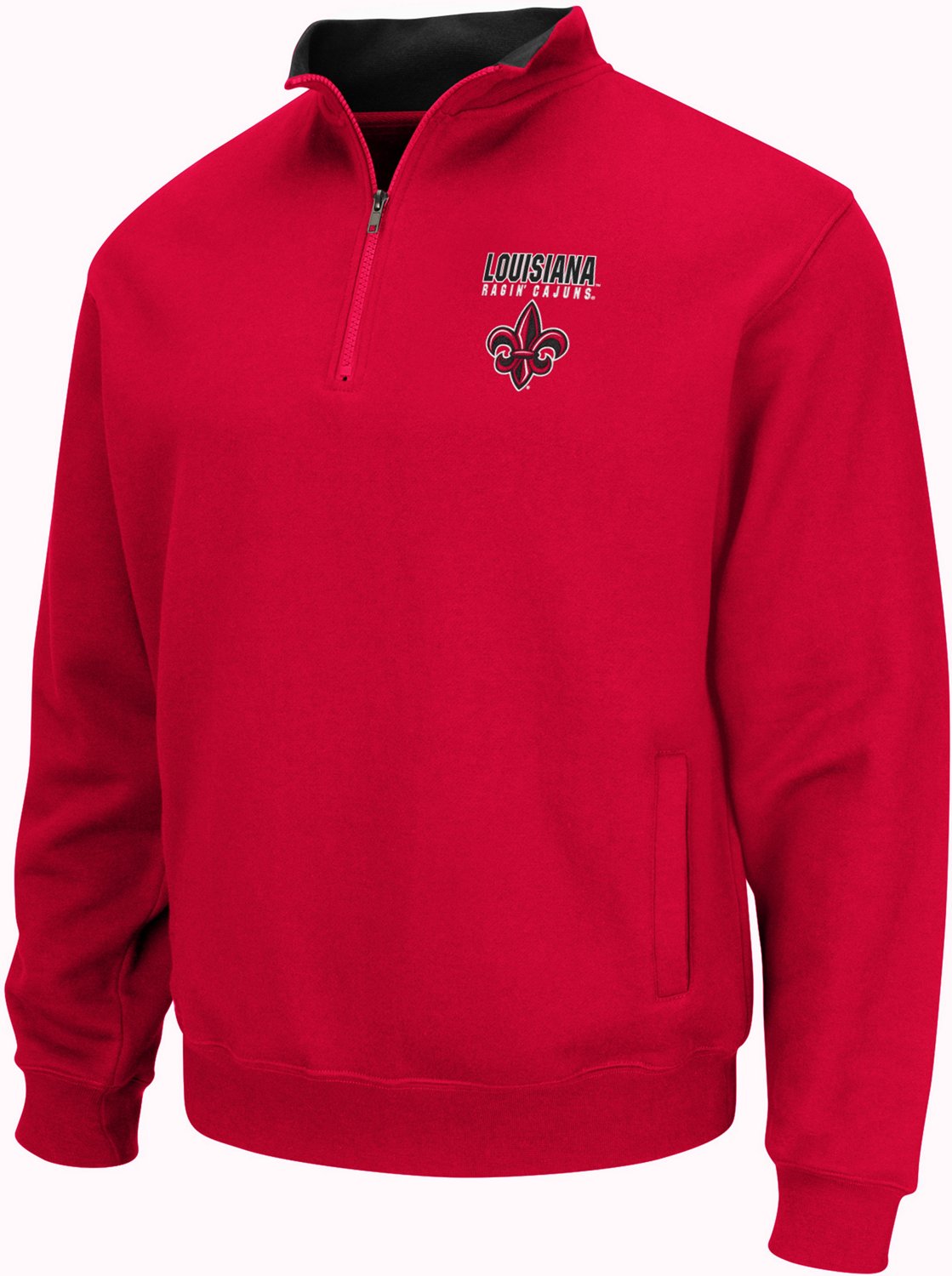 Colosseum Athletics Men's University of Louisiana at Lafayette Walker Fleece 1/4-Zip Pullover