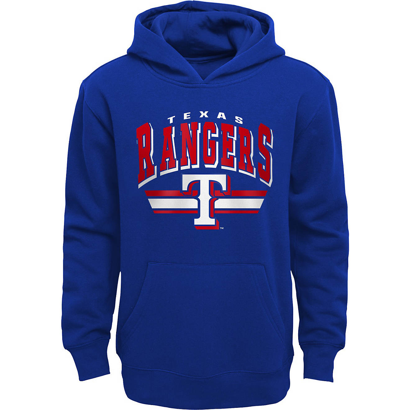 Outerstuff Kids' Texas Rangers Players Pullover Hoodie                                                                           - view number 1