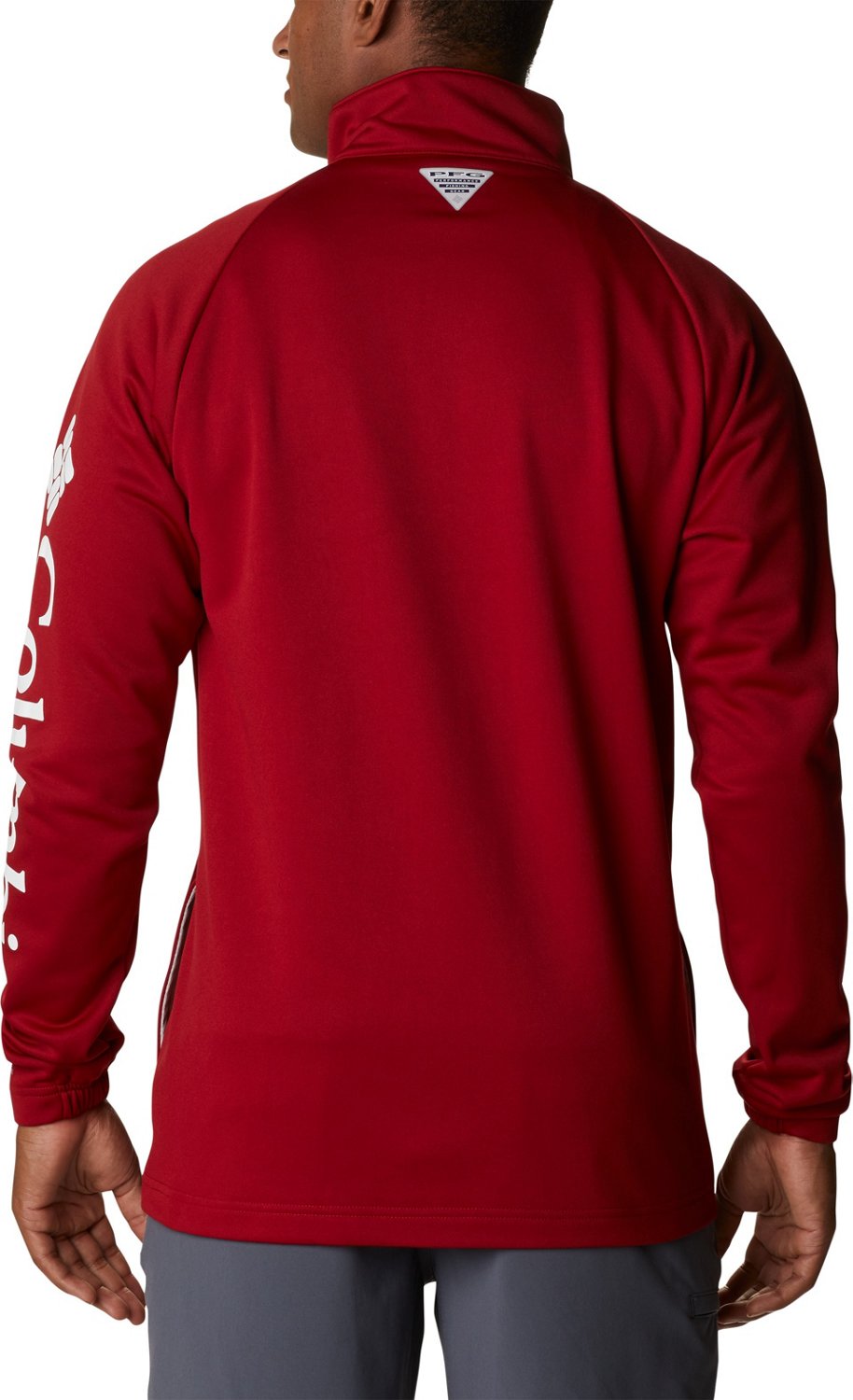 Columbia Sportswear Men's University of Alabama Terminal Tackle 1/4-Zip Fleece Top - view number 3