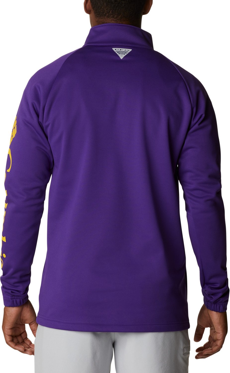 Columbia Sportswear Men's Louisiana State University Terminal Tackle 1/4-Zip Fleece Top - view number 3