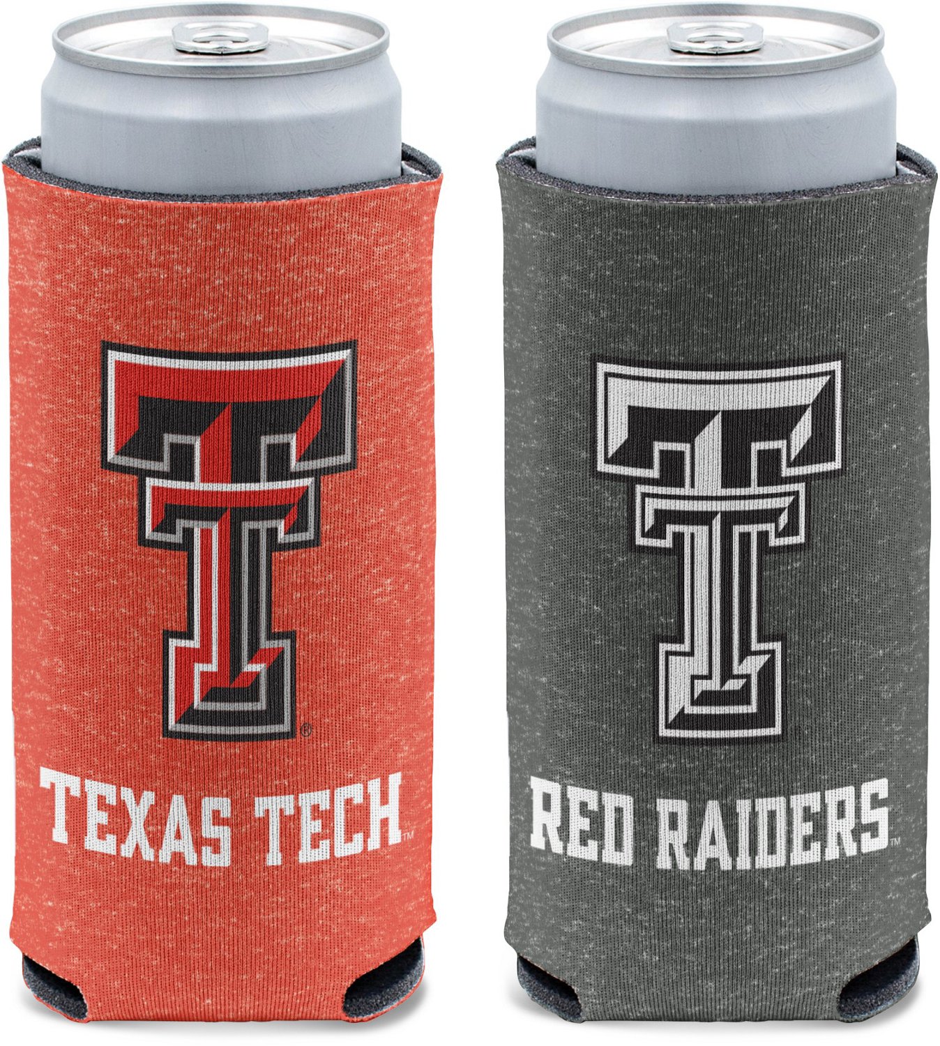 WinCraft Texas Tech University Heathered Slim Can Cooler - view number 1