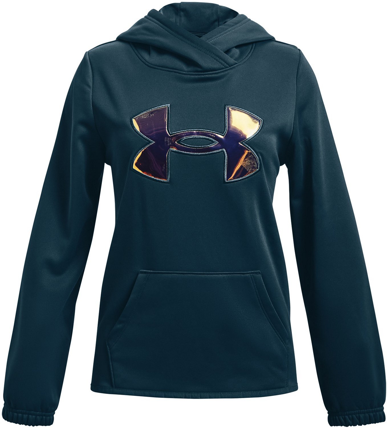 Under Armour Girls' Armour Fleece Iridescent Big Logo Hoodie | Academy