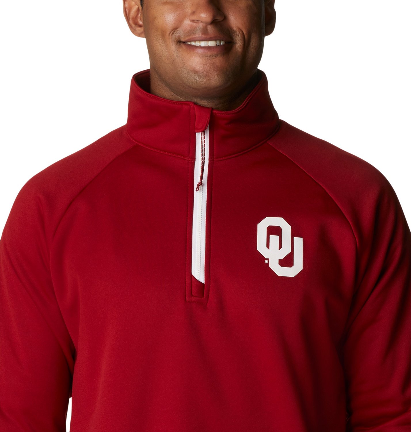 Columbia Sportswear Men's University of Oklahoma Terminal Tackle 1/4-Zip Fleece Top                                              - view number 4